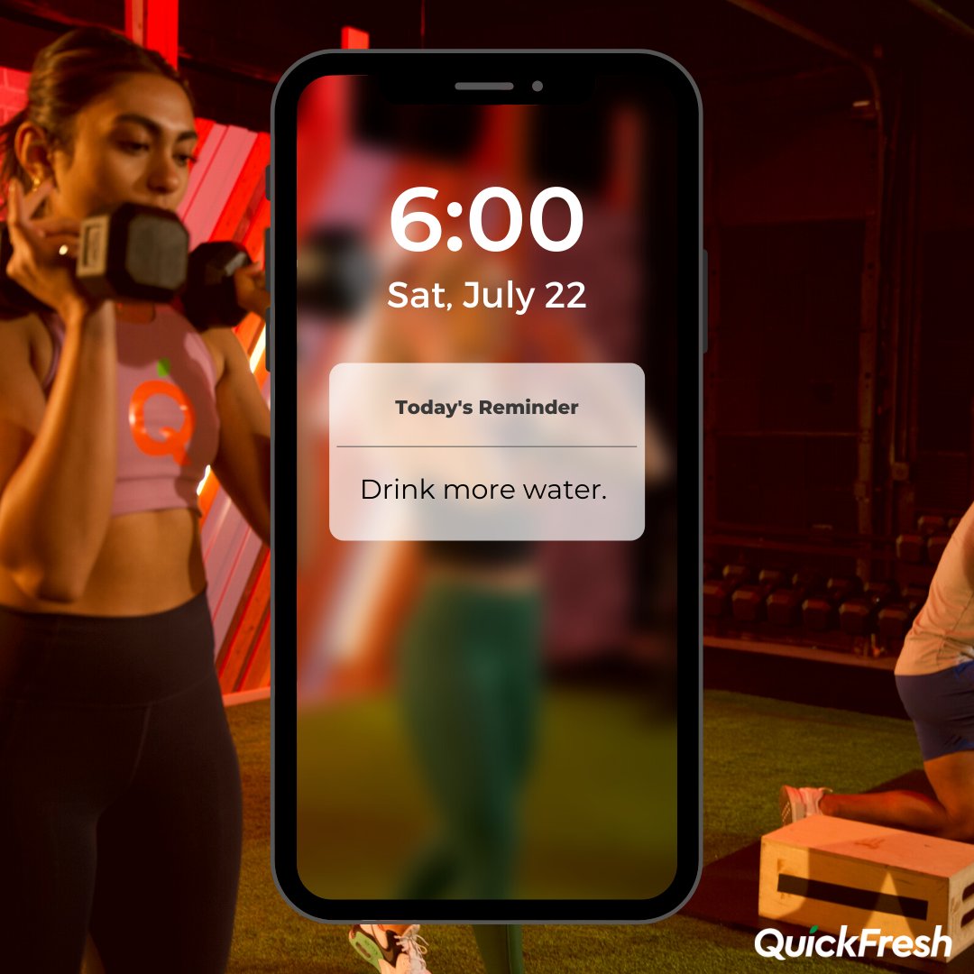 Reminder: Stay hydrated throughout your day, it's a crucial part of a healthy lifestyle! Find out how much water you should be drinking by using this hydration calculator from Everyday Health: bit.ly/3wdTsVo 
#stayhydrated #drinkwater #healthylifestyle #quickfresh