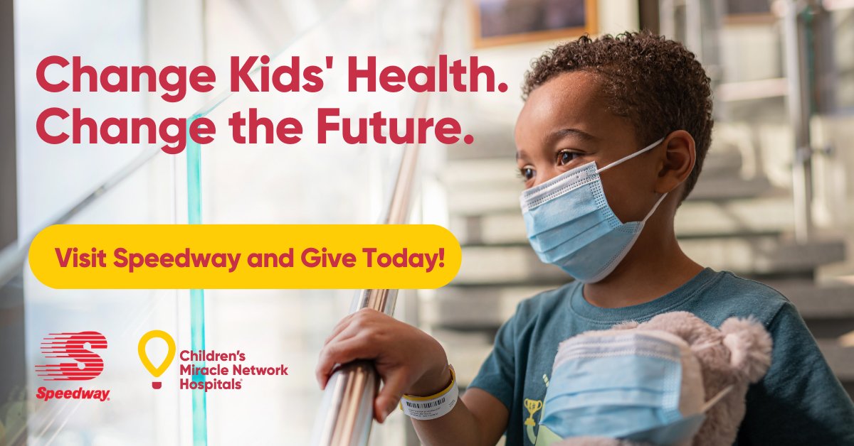 CMNOrlando's tweet photo. You can help change kids’ health at @APHospital and make a difference for kids in our community. Donate or round up your purchase at a @Speedway store this weekend. Every donation helps #FuelMiracles! https://t.co/BBco3ApiwZ