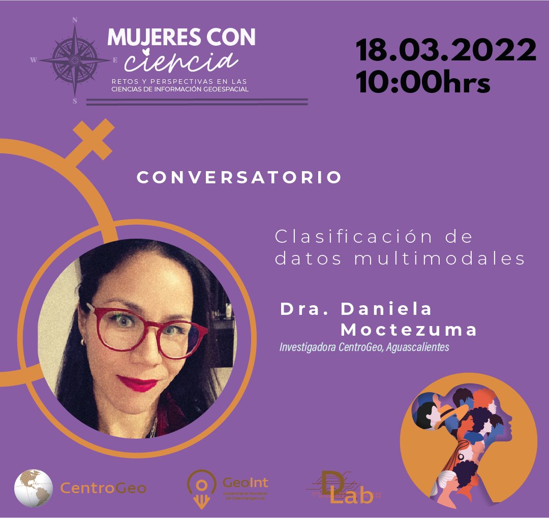 igiscConference's tweet photo. Mujeres con ciencia, tiene como objetivo visibilizar y fomentar la participación de las mujeres en las Ciencias de Información Geoespacial, a través de entrevistas, pláticas, mesas de diálogo, talleres y seminarios con las las mujeres de CentroGeo. 
https://t.co/cVRrHONsVA https://t.co/6RyuxZCP6K