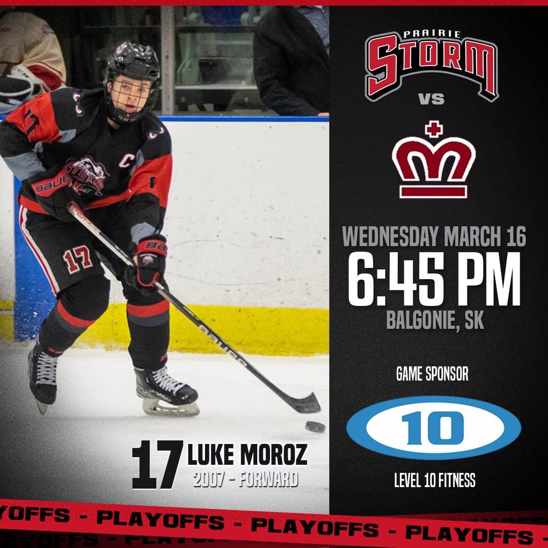 GAME DAY! Round 2 Game 1 tonight in Balgonie against the <a href="/ReginaMonarchs/">Regina Monarchs</a> . 6:45 PM Puck Drop. 

Shout out to our long time program partners Level 10 Fitness Regina who look after our players off ice in season athletic training.