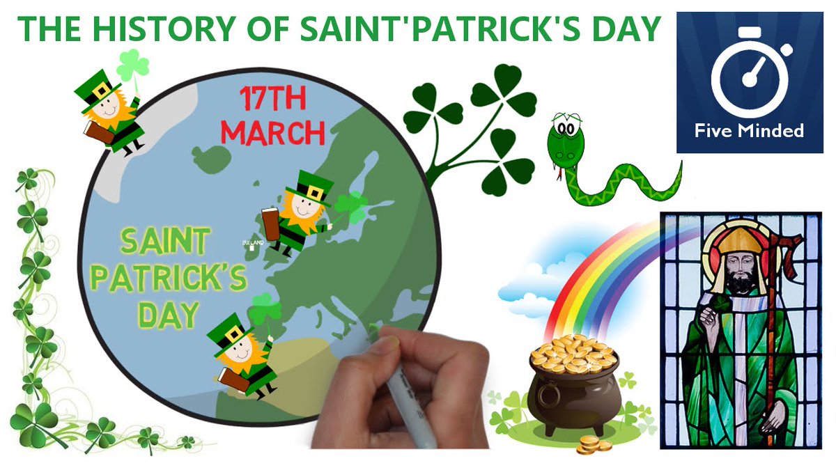 fiveminded's tweet image. Here's a short video of Saint Patrick's Day
🎦youtu.be/MqO0O8O8Gmk

#stpatricksday2022 #SaintPatricksDay #History #englishlearning #tefl #esl