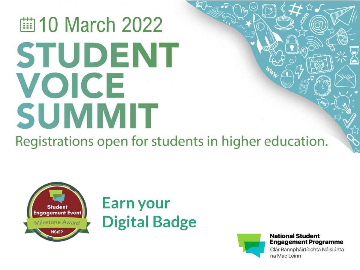 HiberniaCollege's tweet photo. Building upon the success of last year’s event, the 2022 #StudentVoiceSummit will take place tomorrow from 2PM & will explore themes of inclusion & student-staff partnership, with guest speakers, Maisha Islam & Cameron Keighron. For more info, visit: https://t.co/RLmPFB7uWm. https://t.co/4DDNsiDSBA