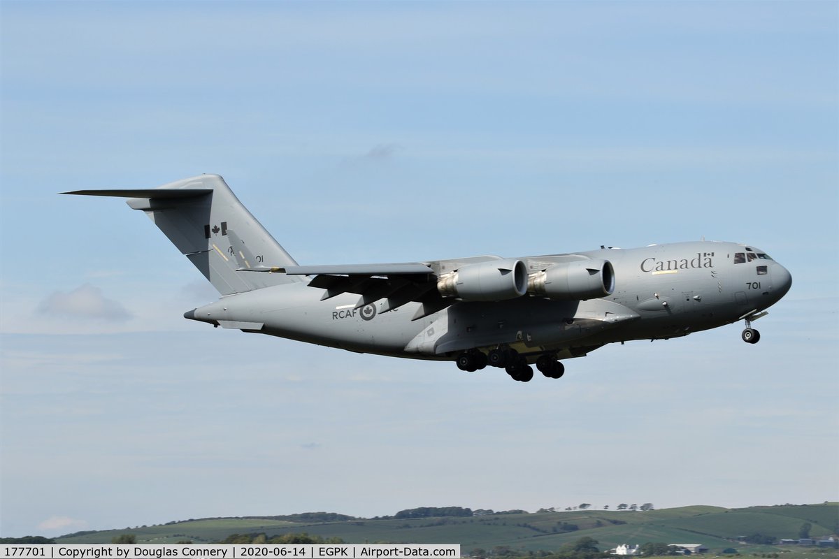 BloodyPolitics's tweet photo. A heavy 🇨🇦 RCAF C17 #CFC3636 departs Prestwick for Riga ✈
#avgeek
https://t.co/7yzShKMKAV https://t.co/gIeQKMKa81