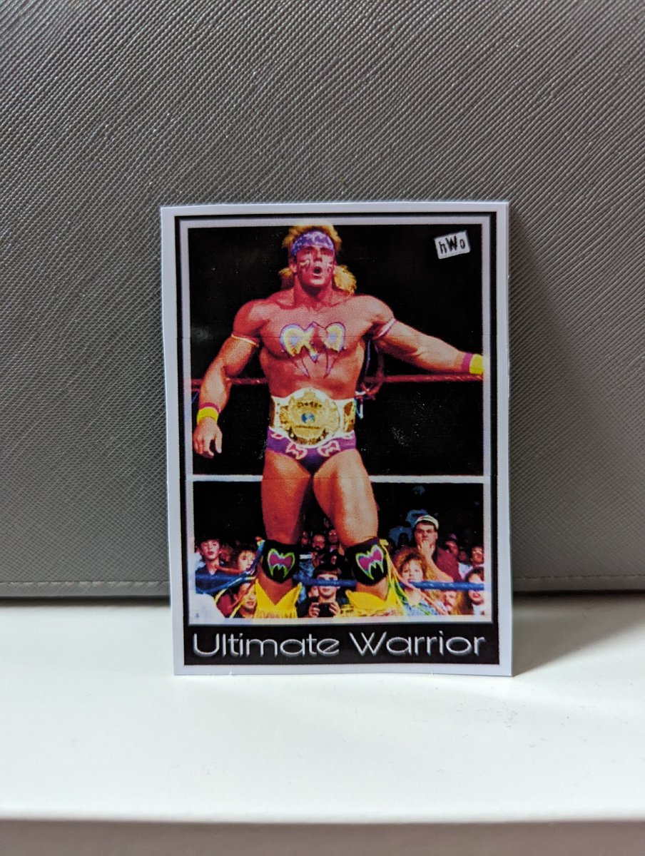 hWoBradders's tweet photo. #WrestlingCardWednesday
This week I've been busy and made my own #hWo @UltimateWarrior card.
To quote @Tweet_Wrestling
"Hugely missed in the world of wrestling and the man that made me tune in nearly 32 years ago"
#hWoCards #hWoCreates #hWo #FigLife #wrestlingcardwednesday https://t.co/5L2ATTvMQl