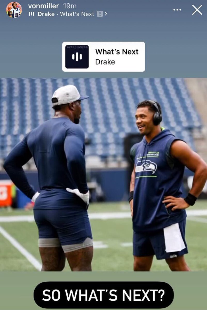 PFF's tweet photo. Von Miller responds to Russell Wilson’s trade to the Broncos 👀 https://t.co/RsQmQzgNXS