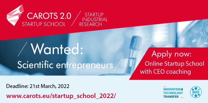 ENRIITC_eu's tweet image. Are you a #scientist or #engineer
🔸with experience in an advanced #analyticalmethod?
🔸interested in bridging the gap between science &amp;amp; industry?
🔸aiming to become a #sciencepreneur?

📢@carotseu 2.0 #StartupSchool is the #placetobe!
✍️Apply by 21.03.22➡️bit.ly/3HKVkYk