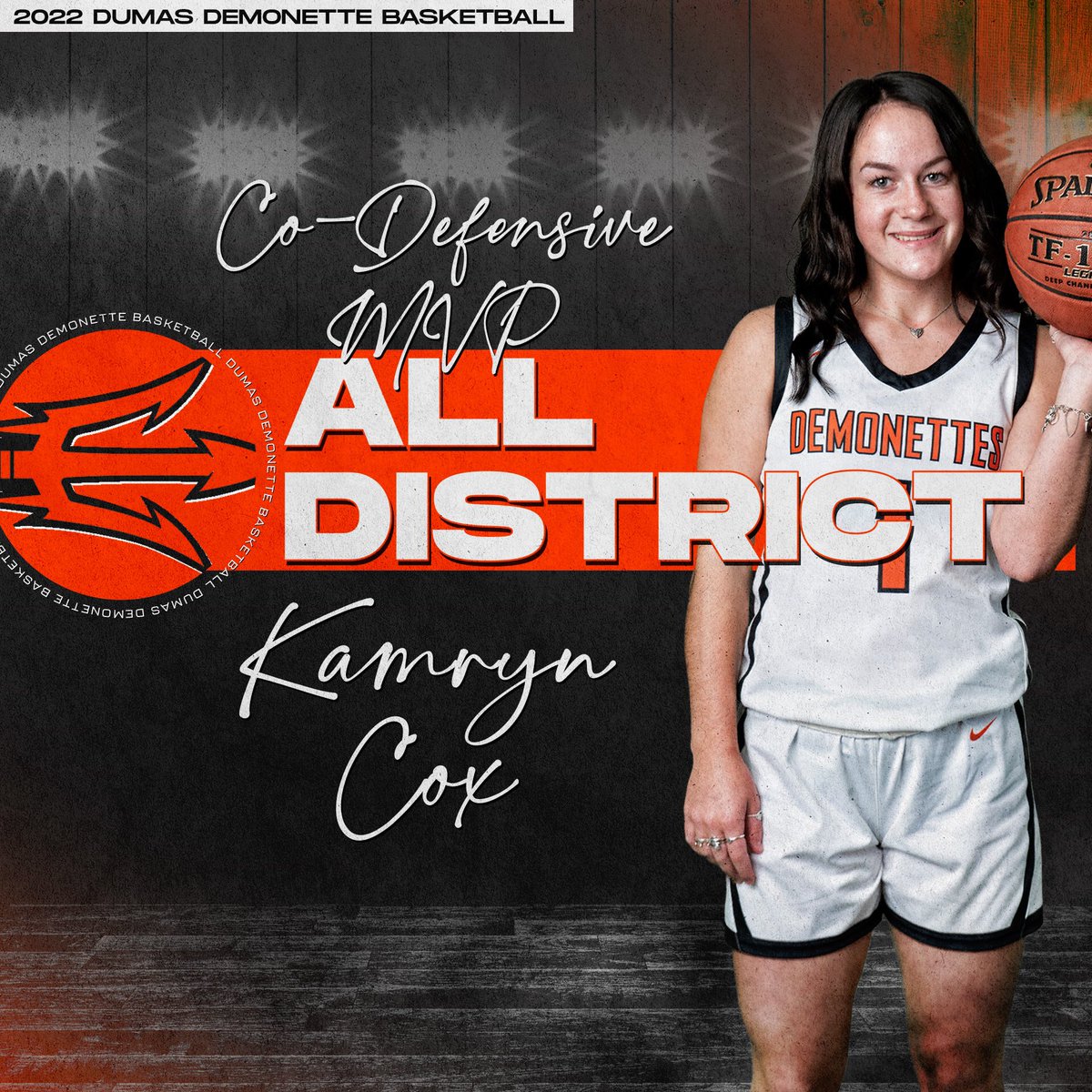 Congrats to <a href="/kamryncox5/">Kamryn Cox</a> on being named District Co-Defensive MVP!