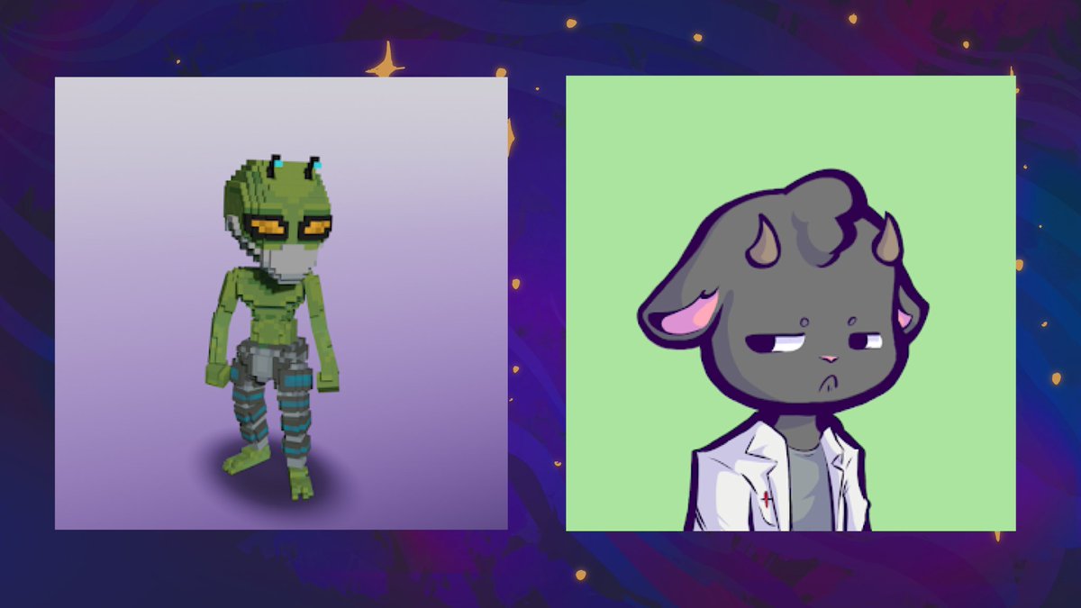lambduhs's tweet photo. #NFT GIVEAWAY VALUED UP TO $300 USD! 

We’re giving away an @EthaliensNFT &amp; a @DuhverseNFT Lamb Duh! ❤️

To Enter:
✨ Follow @DuhverseNFT @AsteriaLabs &amp; @EthaliensNFT
✨ Like + RT 
✨ Tag a friend! https://t.co/Zj3gqM9IIo