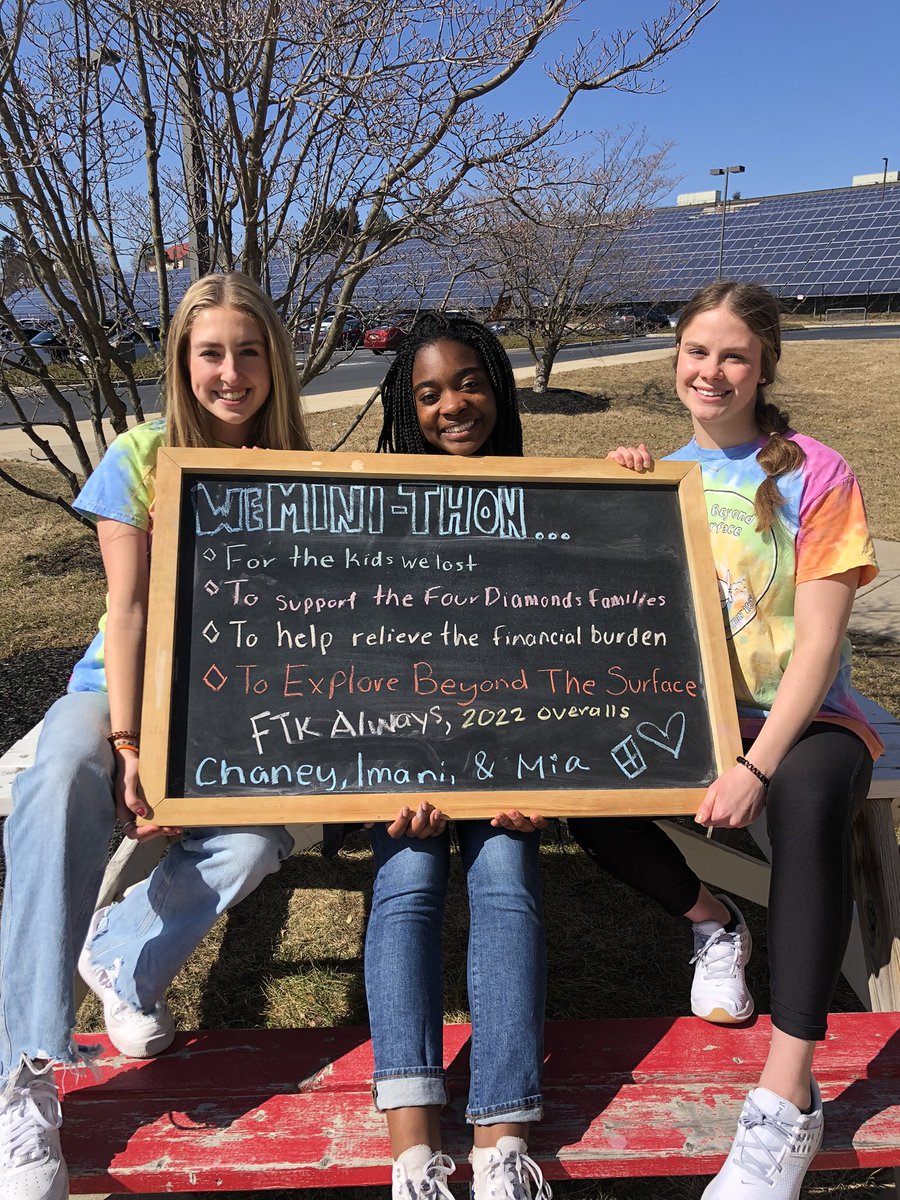 CVminiTHON's tweet photo. Today for the final #whyiminithonwednesday we are hearing from our overalls ~ Chaney Helman, Imani Chanka and Mia Pesavento ~ about why they mini-THON💙🎗💠 https://t.co/NgeeCYkVJB