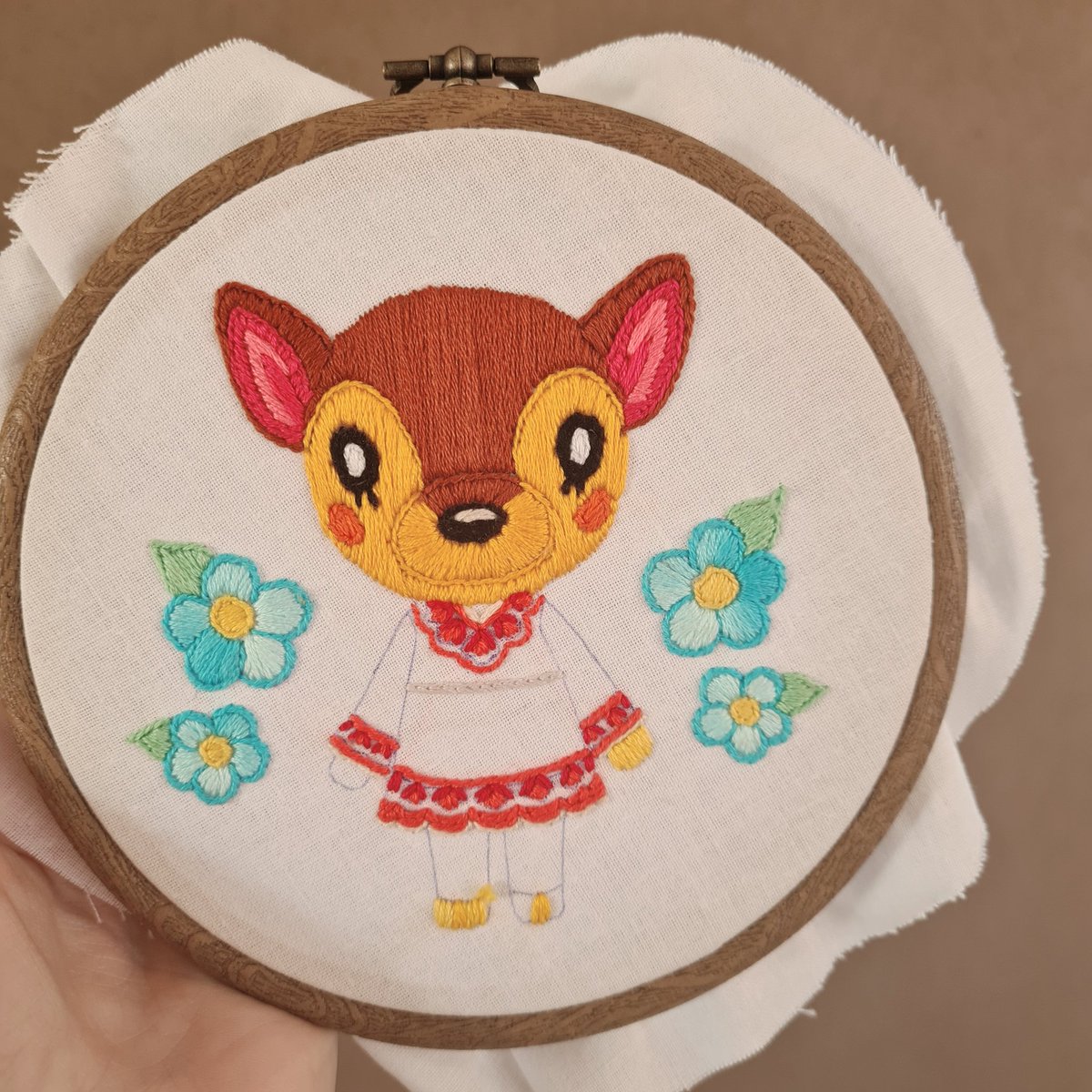 bykohakuchim's tweet photo. update on my fauna embroidery ! ♡

she will be available in my shop this week~ https://t.co/Yf2cY8wqra
