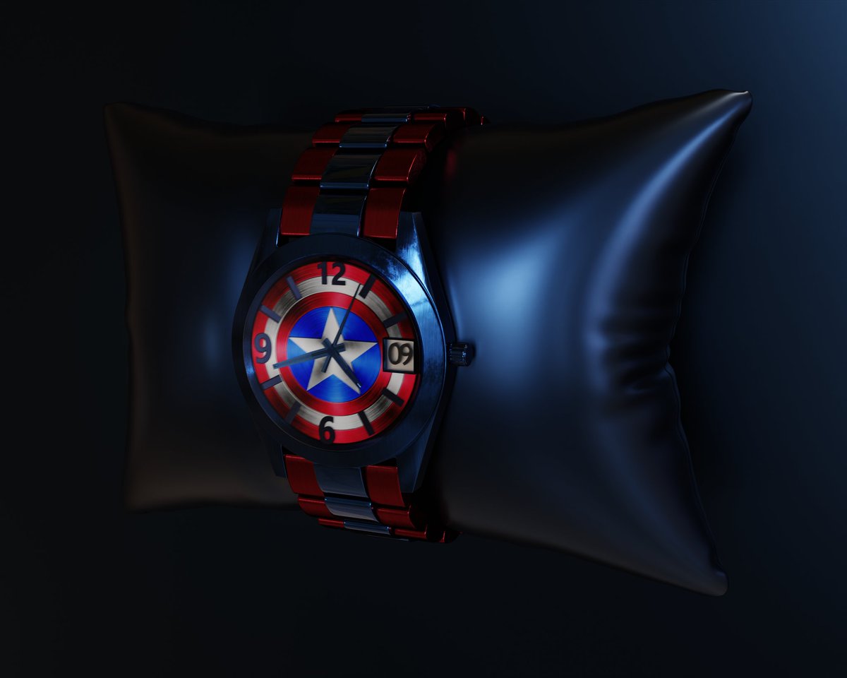 WorldOfWatchNFT's tweet photo. Watch #34 🇺🇲🇺🇲
#marvel #watch #America #nft #opensea https://t.co/ZnLS6uvbGT