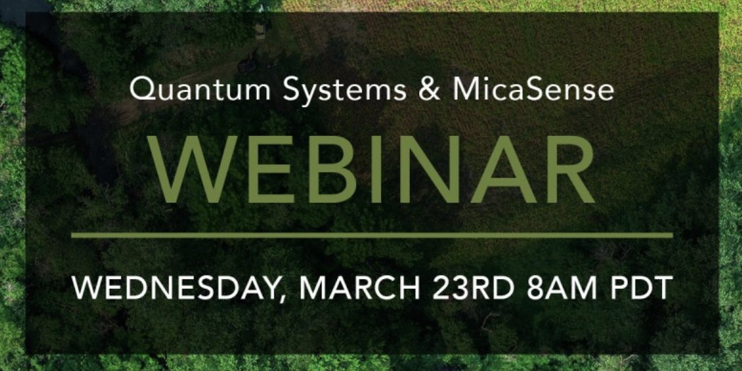 BTD75's tweet photo. Upcoming Webinar: @MicaSense @quantumdrones learn how the flight time of the #Trinity90+, paired with high-resolution #panchromatic sensors open the door to analytical capabilities for environmental, agricultural and forestry applications. https://t.co/zwrUYdupIQ
@AgEagleUAVS https://t.co/8O6v7BKV8Y