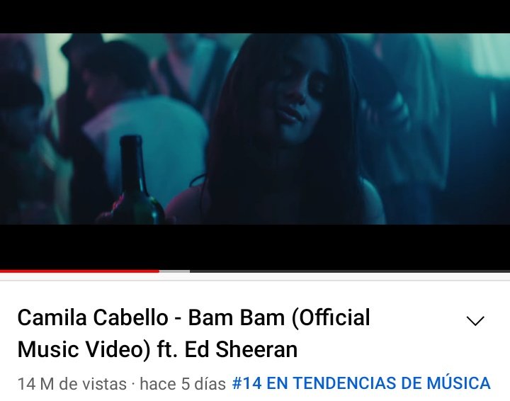 CCNewsLatam's tweet photo. 📲 | "Bam Bam" de @Camila_Cabello ft. @edsheeran alcanza los 14 MILLONES de reproducciones en YouTube. https://t.co/WngXbNVR1Z