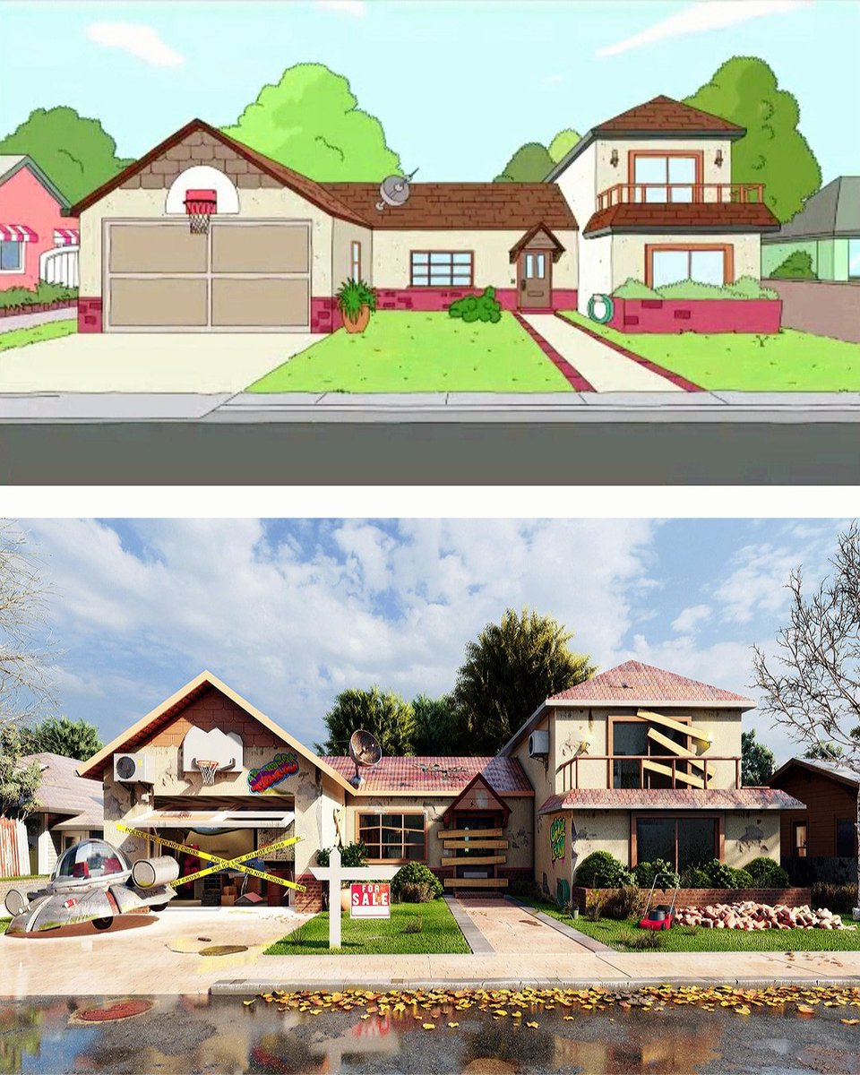 AmitBenHaim1's tweet photo. Smith's residence from @rickandmorty in real life. What the hell happened there? Would be nice to hear your thoughts.
#archviz 
#3dmodeling 
#rickandmorty 
#rickandmortyart 
#lumiom 
#render 
#architecture 
#conceptart  
#blender
#sketchup 
#design
#art
#3dartwork 
#cgiart https://t.co/rYfItQXV8N