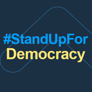 We #StandUpForDemocracy. Do you? We ask people across Europe to share why they are standing up for democracy so that we can take action and show our democratic solidarity at this crucial time. 
Join us and tell us why you #StandUpForDemocracy! #ECoD
capitalofdemocracy.eu/stand-up-for-d…