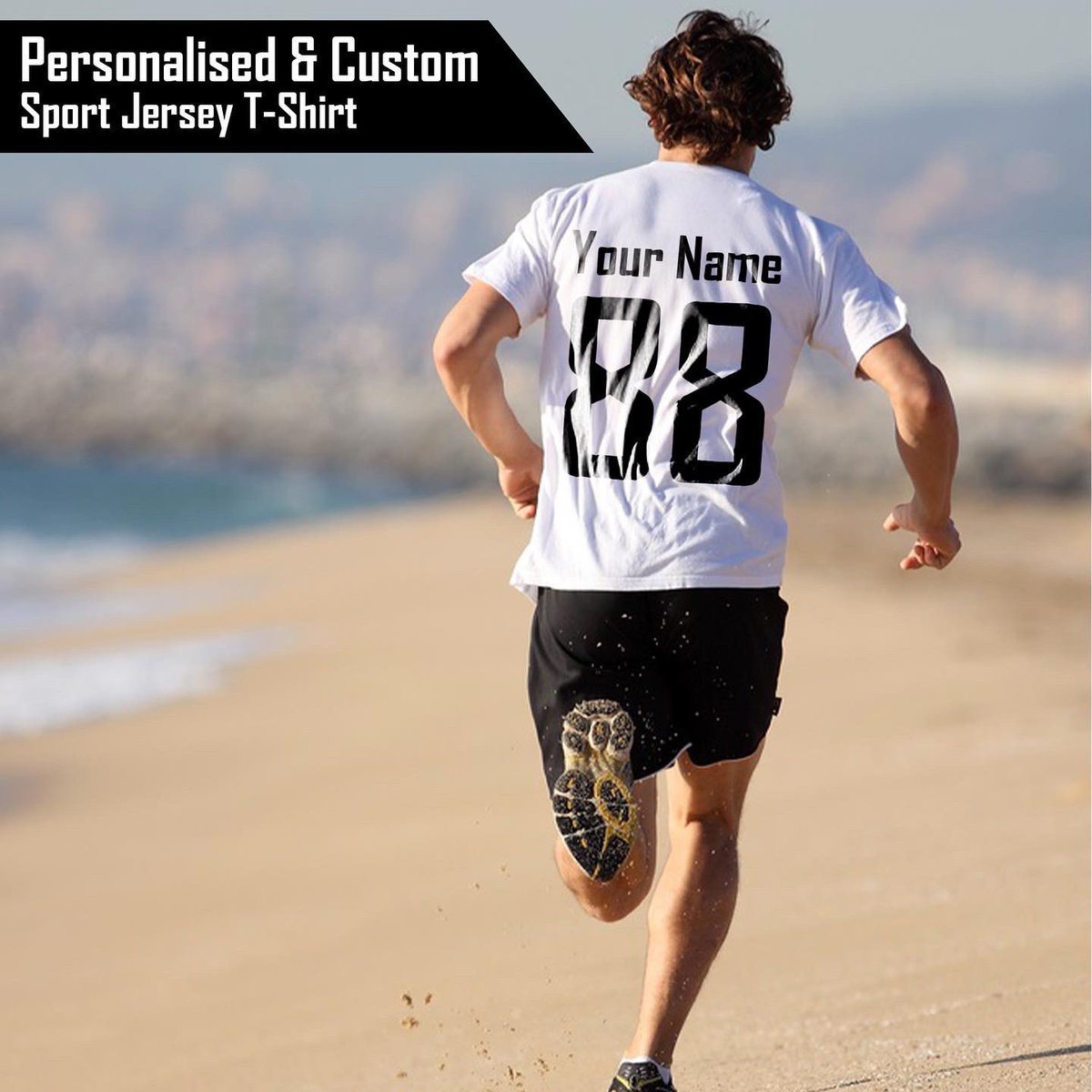 UnityLDN's tweet image. White sports T-shirts, customise by adding any text / image / logo