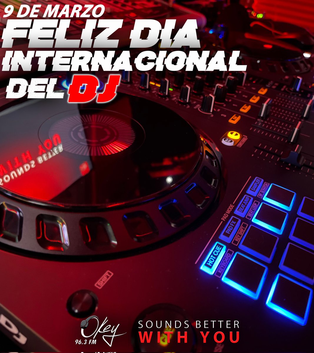 🎛️🎶Cada 09 de Marzo se celebra el Día Internacional del DJ o World DJ Day, instituido en 2002 como un homenaje a aquellos artistas que dedican su tiempo y su talento a las mezclas musicales. ¡Felicitaciones a nuestros Dj's en su día! 🎤🎛️🎵

 #soundsbetterwithyou
