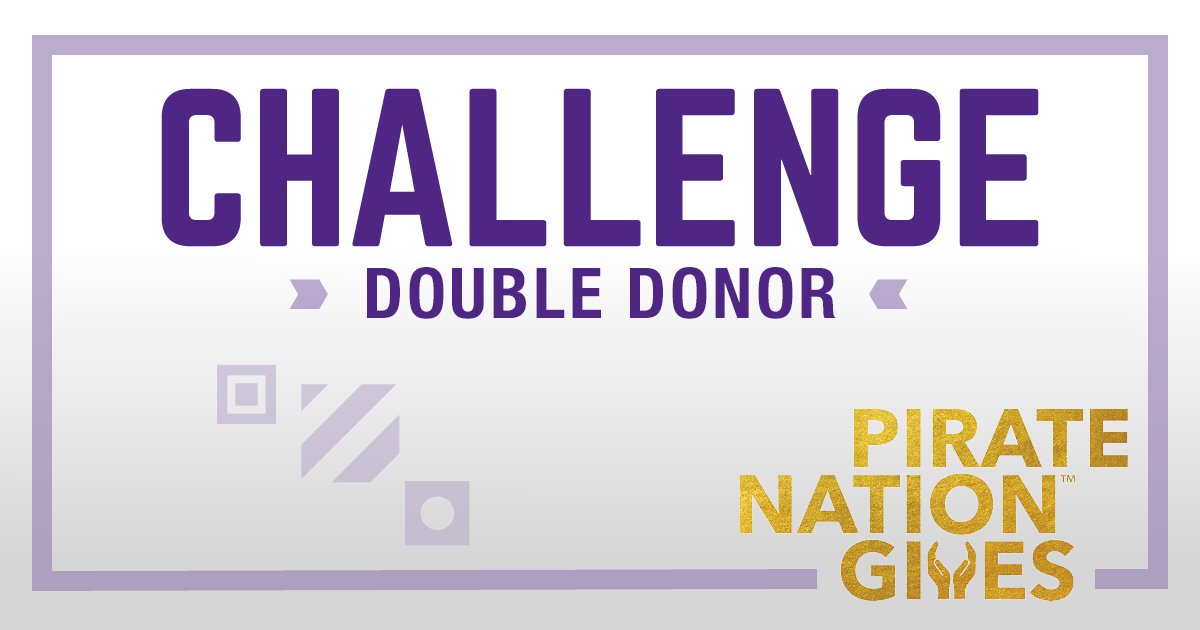 Partner with us and @ECUDARS on a #PirateNationGives challenge! We unlock $10,000 from Kirk ’82 and Dasha ’81 Little + Kevin ’98, ’04 and Jennifer ’00, ’03 Youngs with just 10 gifts to either of our chosen funds. #ECUAlliedHealthSciences give.ecu.edu/s/722/dg21/int…