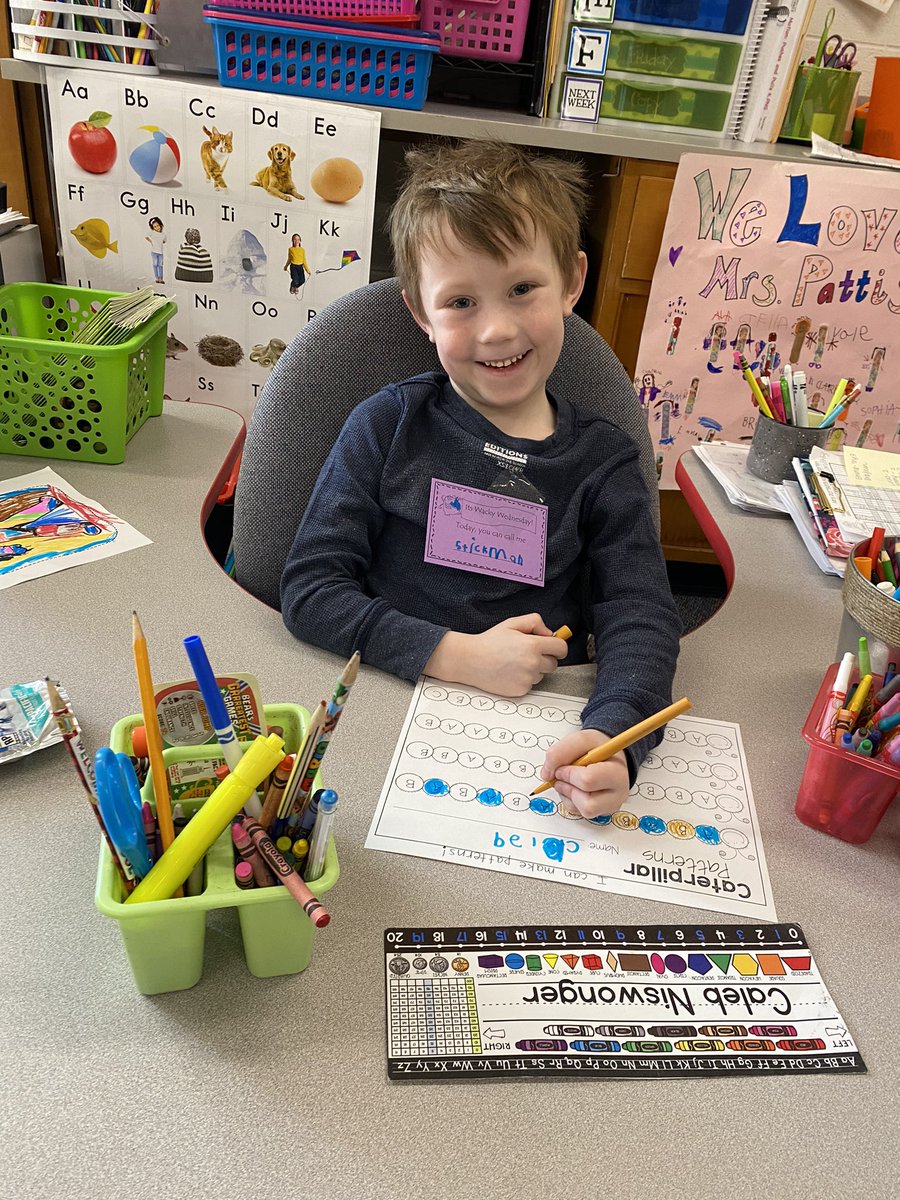 Happy Dr. Seuss week in kindergarten! Today is Wacky Wednesday! 🤪📚