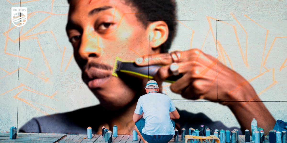 No se nos ocurre mejor arte que un afeitado con #OneBlade.😎🪒