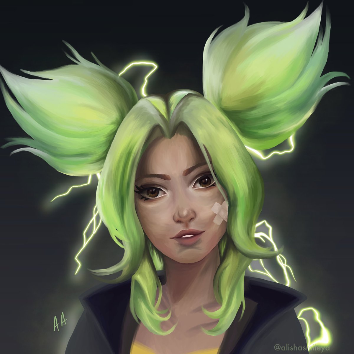 My drawing of Zeri from <a href="/LeagueOfLegends/">League of Legends</a> !! #LeagueOfLegends #drawing #artist #commissionsopen #zeri #arcane #art #digitalart #fanart #illustration #Procreate <a href="/Procreate/">Procreate</a> #riotgames <a href="/riotgames/">Riot Games</a> #ArtistOnTwitter #videogame