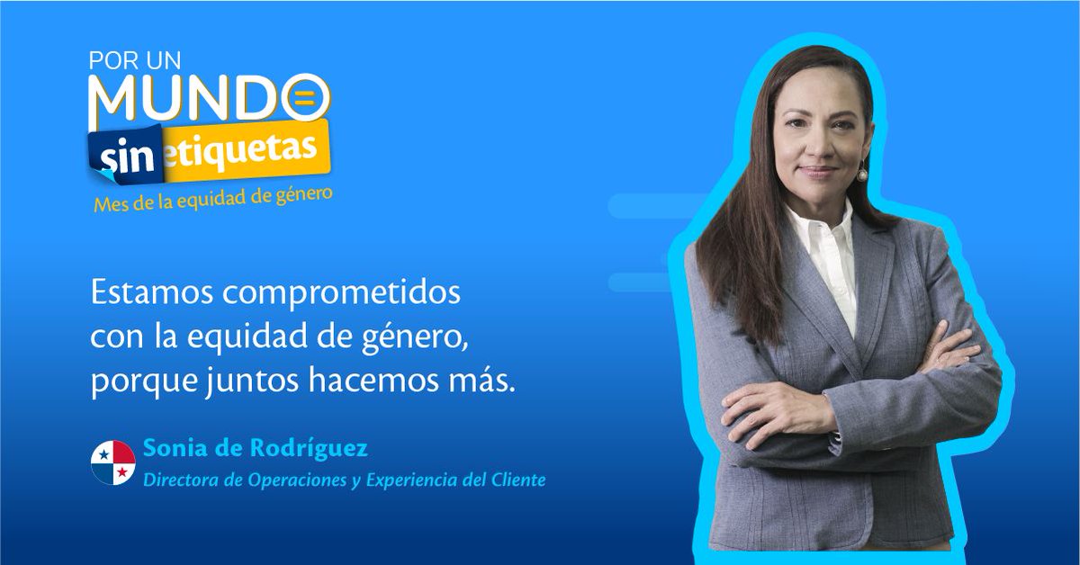 TigoPanama's tweet photo. Nos enorgullece resaltar a nuestra líder Sonia de Rodríguez, Directora Ejecutiva de Operación y Experiencia de Clientes, quien se caracteriza por dar siempre la mejor experiencia a nuestros.

#UnMundoSinEtiquetas #IWD2022 #Millicom #Tigo #IWD https://t.co/nqGKayuikB