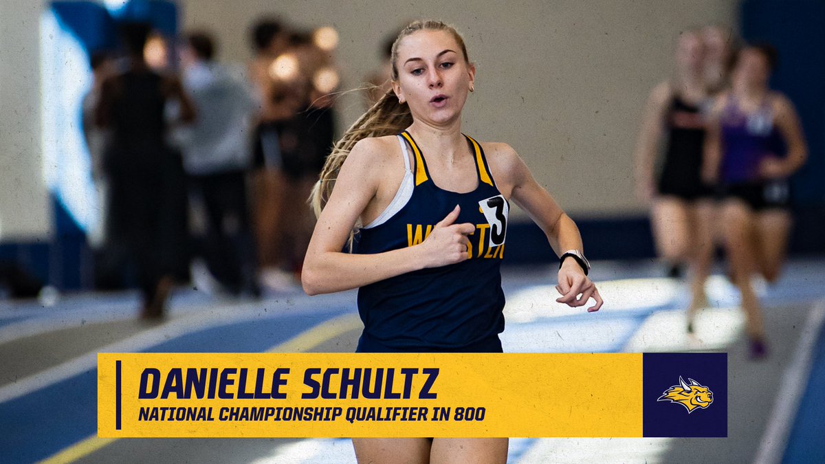 ICYMI: After breaking Webster's record in the 800-meter,  Danielle Schultz has qualified for the NCAA Division III Indoor Track &amp; Field Championships to take place on March 11 and 12. bit.ly/3Ku8Lx4