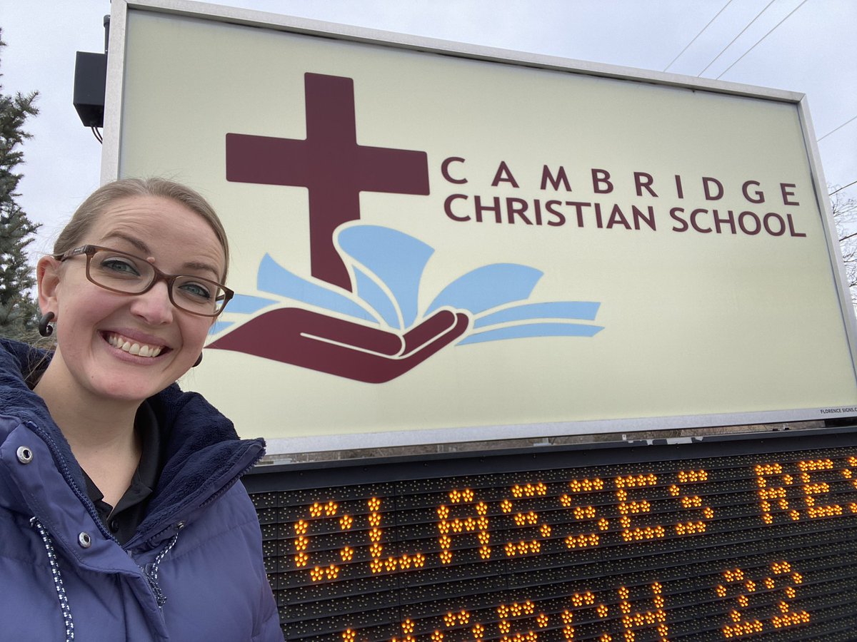 Feeling energized after spending the morning with an enthusiastic Gr. 6 class at Cambridge Christian School, sharing about @edu_deo’s work supporting Christ-centred education. And what better way to spend the drive than by listening to the latest episode of <a href="/everysquarecm/">Every Square Centimetre</a>?