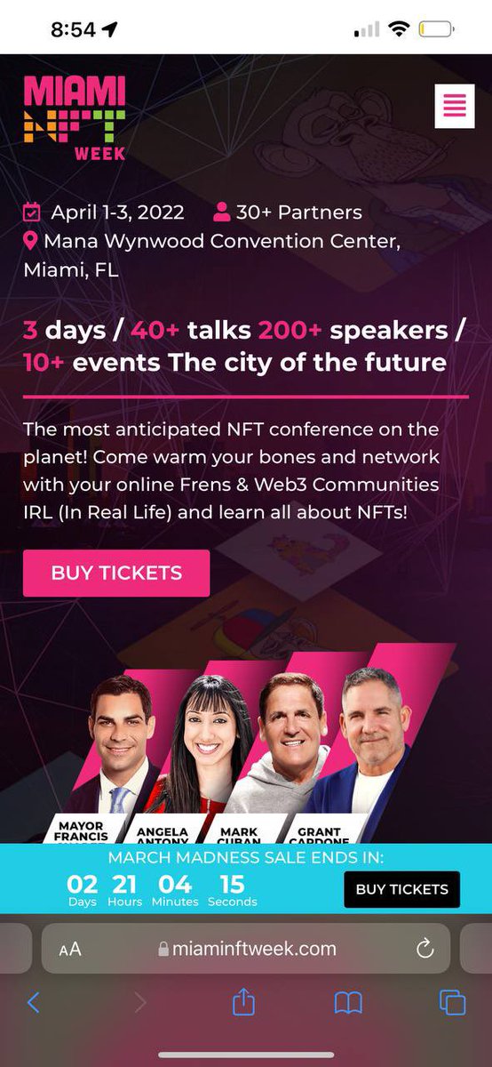 GeronPabz's tweet photo. 🚀Mission to moon alert🚀
Huge Sponsorship has been secured for #CRYB & #mintyswap at Miami #NFT Week on April 1 - 3. This is part of BIG marketing campaign/premier of their app with community management and NFT storage w/ @mintyswap
@crybcom #NFTCollection #NFTartist https://t.co/CI7sI786vo