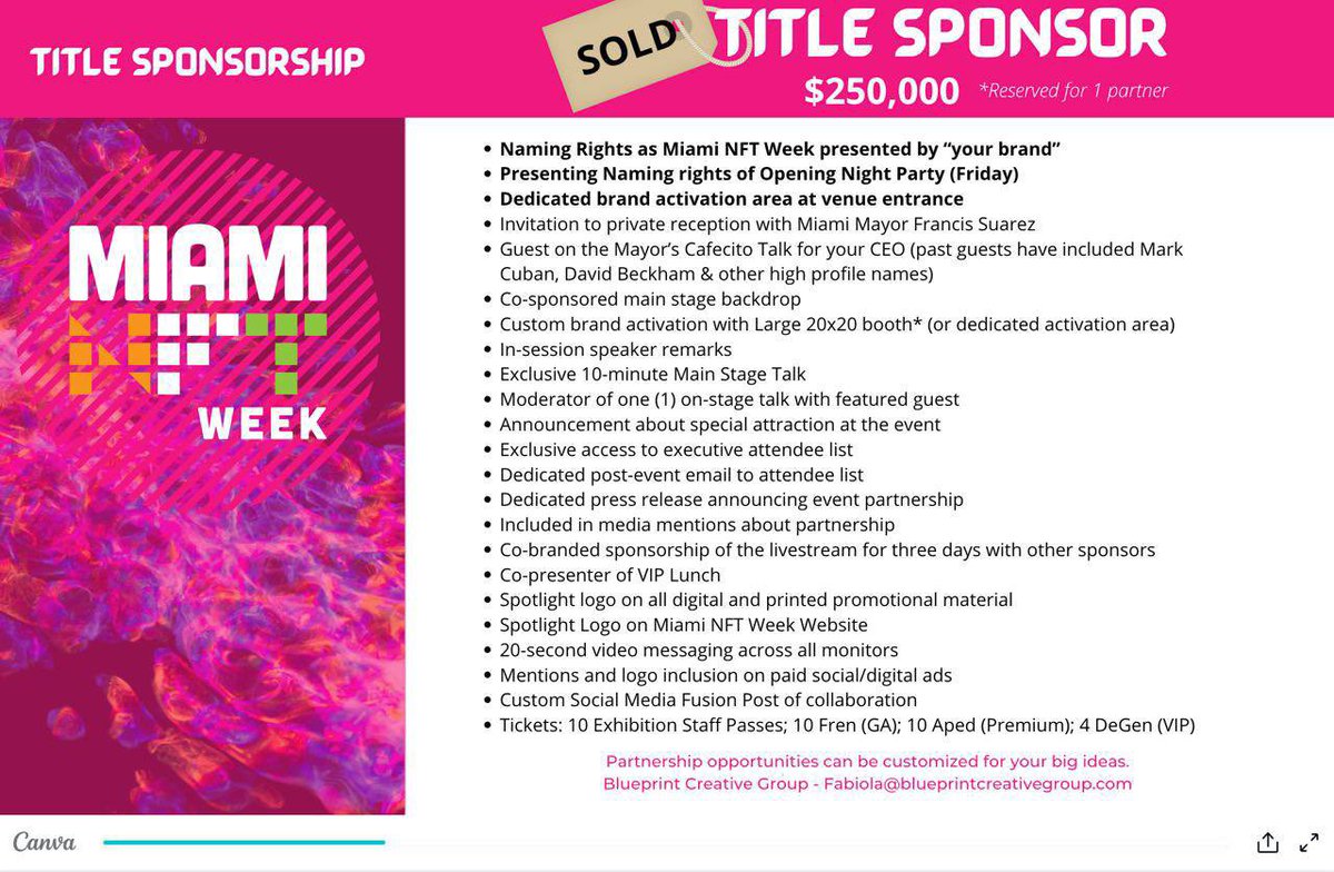 GeronPabz's tweet photo. 🚀Mission to moon alert🚀
Huge Sponsorship has been secured for #CRYB & #mintyswap at Miami #NFT Week on April 1 - 3. This is part of BIG marketing campaign/premier of their app with community management and NFT storage w/ @mintyswap
@crybcom #NFTCollection #NFTartist https://t.co/CI7sI786vo