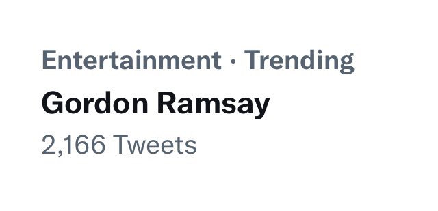 RT @springflowerjay: ‘Gordon Ramsay’ trending because of Jay https://t.co/brUvs4o1f5