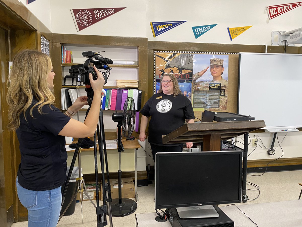 ABSSPublic's tweet photo. Thanks @staceyspivey for visiting our @WMWHS students to talk about the VITA program. We can’t wait to see the story on @WFMY tonight! 

#DYK that our students are providing tax assistance to our local community for 🆓? https://t.co/V46gLlP3RL
