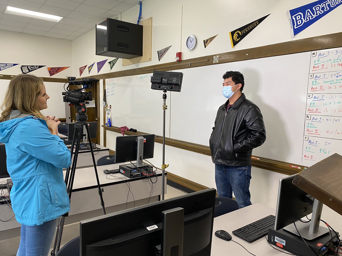 ABSSPublic's tweet photo. Thanks @staceyspivey for visiting our @WMWHS students to talk about the VITA program. We can’t wait to see the story on @WFMY tonight! 

#DYK that our students are providing tax assistance to our local community for 🆓? https://t.co/V46gLlP3RL