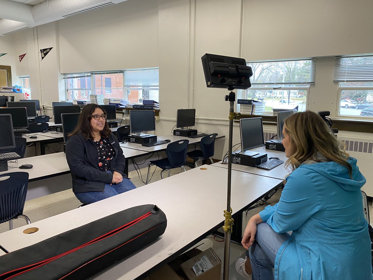 ABSSPublic's tweet photo. Thanks @staceyspivey for visiting our @WMWHS students to talk about the VITA program. We can’t wait to see the story on @WFMY tonight! 

#DYK that our students are providing tax assistance to our local community for 🆓? https://t.co/V46gLlP3RL