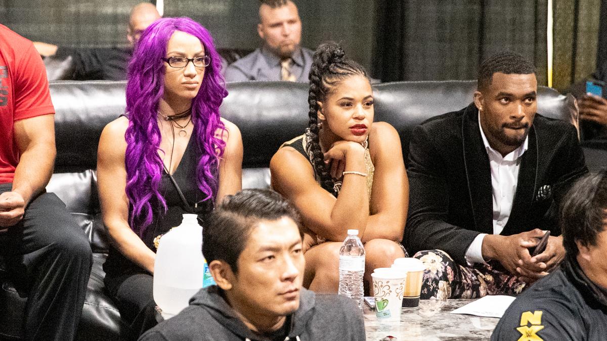 WhoisVindictive's tweet image. Little did they know, that they would be main eventing Wrestlemania a few years later!💜 @BiancaBelairWWE @SashaBanksWWE