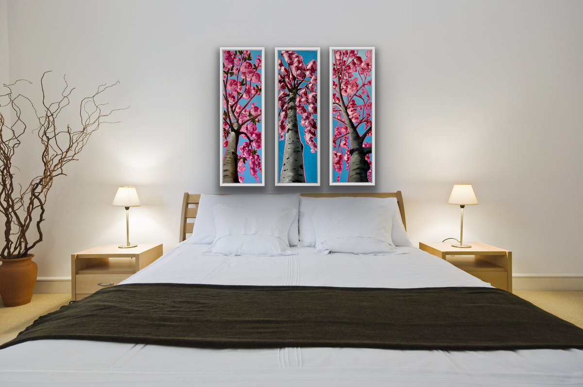 emzfinchart's tweet photo. Looking forward to some of these trees being shown at @AAFLondon in #battersea with @WychwoodArt. It’s open from tomorrow to Sunday. DM me for a free ticket. #treeart #paintingformentalhealth #treesheal #AFFLondon #ptsdrecovery https://t.co/B2qTxVPC3W