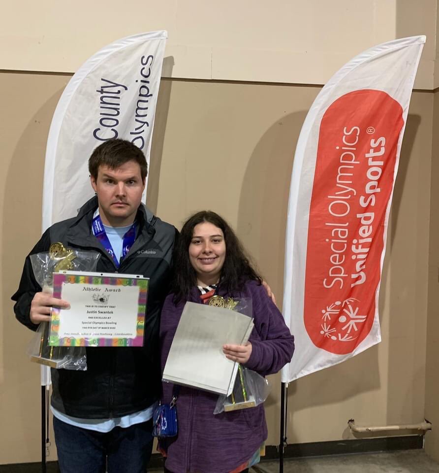 MrDaveAdaptedPE's tweet photo. Last night’s Special Olympics Banquet was awesome! Congrats to our athletes that earned a varsity letter. You proudly represent your schools. Thank you Mt. Zion Baptist Church, Cherokee #FCA, and our community. #cherokeecountyspecialolympics https://t.co/O7MDLhDk0V