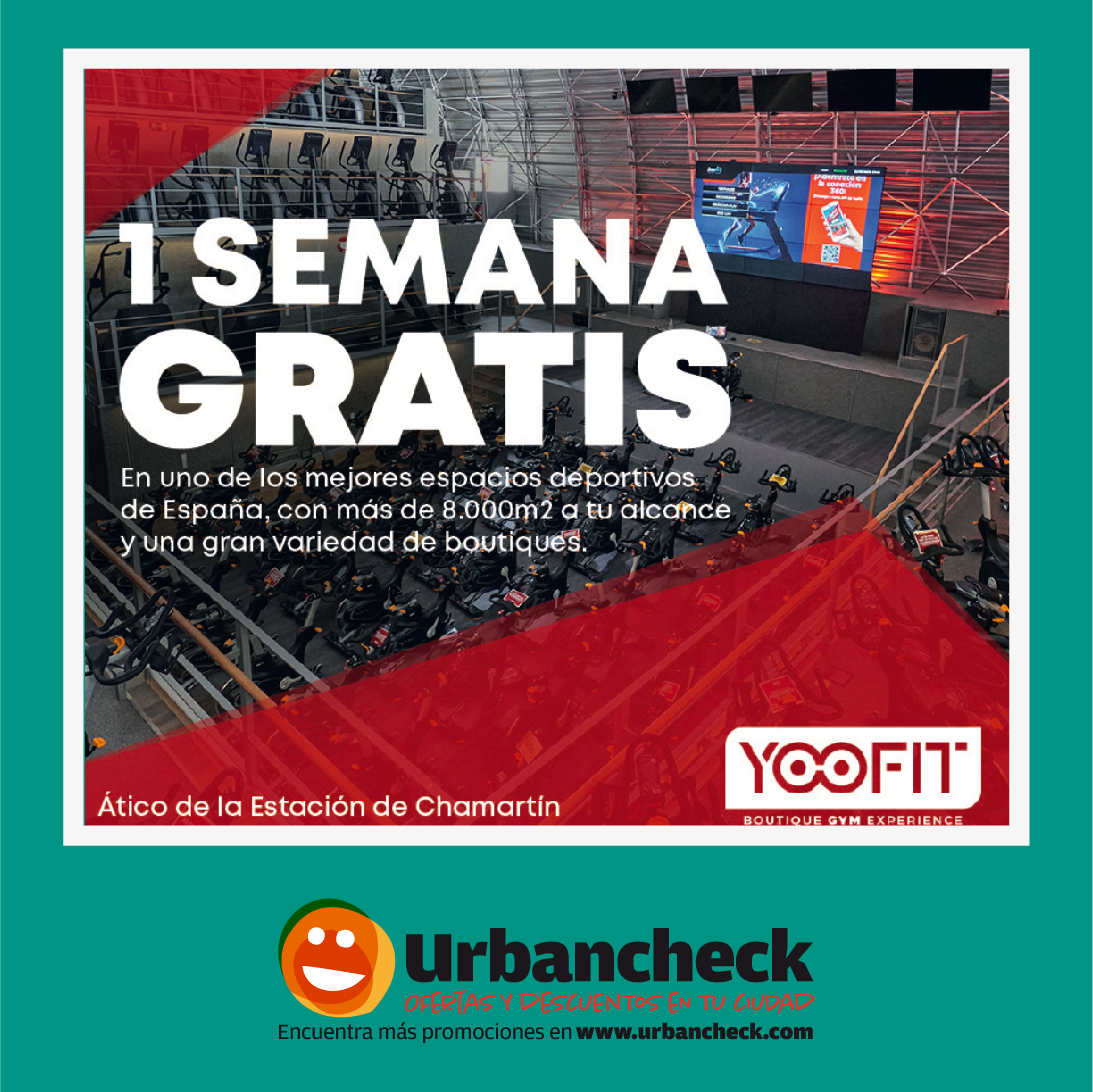urbancheck's tweet photo. Nunca es tarde para empezar a hacer ejercicio. Ahora con Urbancheck consigue una semana gratis en Yoofit Boutique Gym Experience. ¿A qué esperas?💪
https://t.co/GUyS28E8lS
.
.
.
#ofertas #ofertasdiarias #ofertassemana #ofertasdiarias #descuentoshot #descuentosúnicos https://t.co/dJnXQgoX4j
