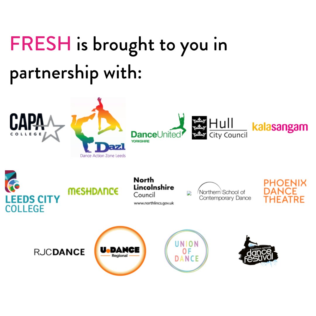 YorkshireDance's tweet photo. @CAPACOLLEGE @dazldance @DUYorkshire @Kala_Sangam @leedscitycoll @meshdance @NorthernSchool @PhoenixLeeds @RJCDance @unionofdance @YorksDanceFest https://t.co/oC8gvdxmO0