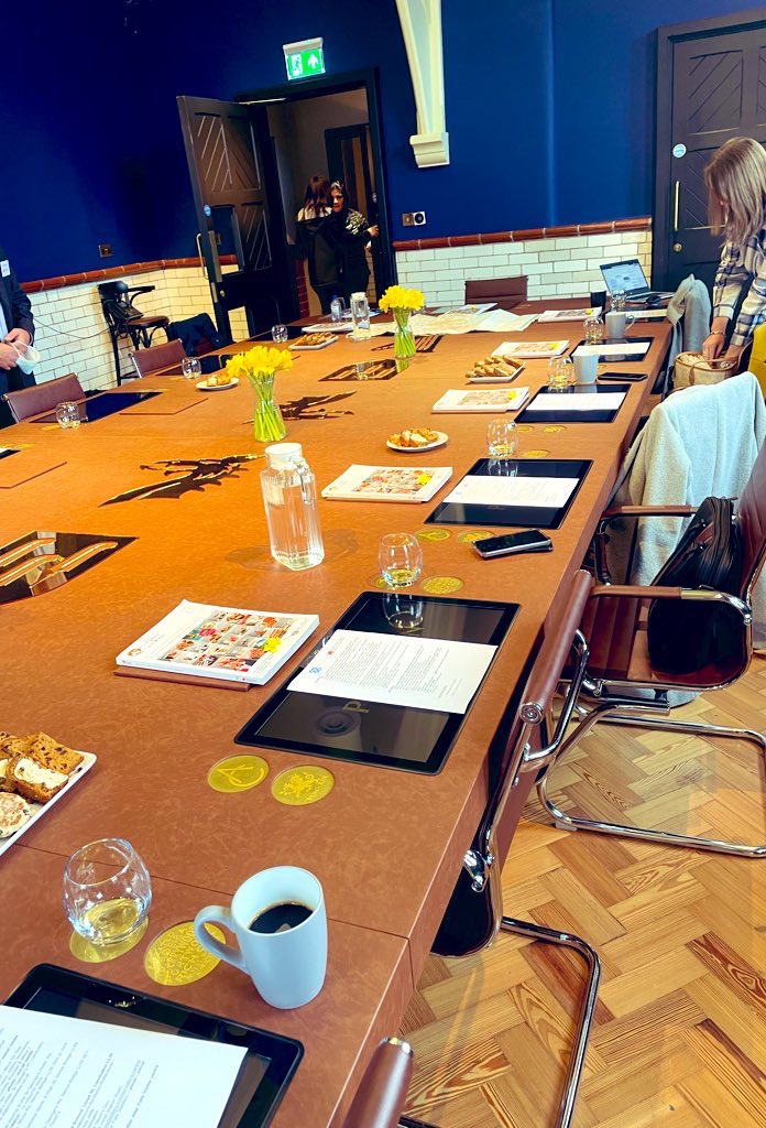 erin_omahony's tweet photo. Two days full of brilliant Welsh product in an amazing venue 🏴󠁧󠁢󠁷󠁬󠁳󠁿 Looking forward to meeting lots of suppliers! 💙@PenderynWhisky @FoodDrinkWales @KateGraham03 @KevinBuchanCoOp https://t.co/VAm3QyfDI8