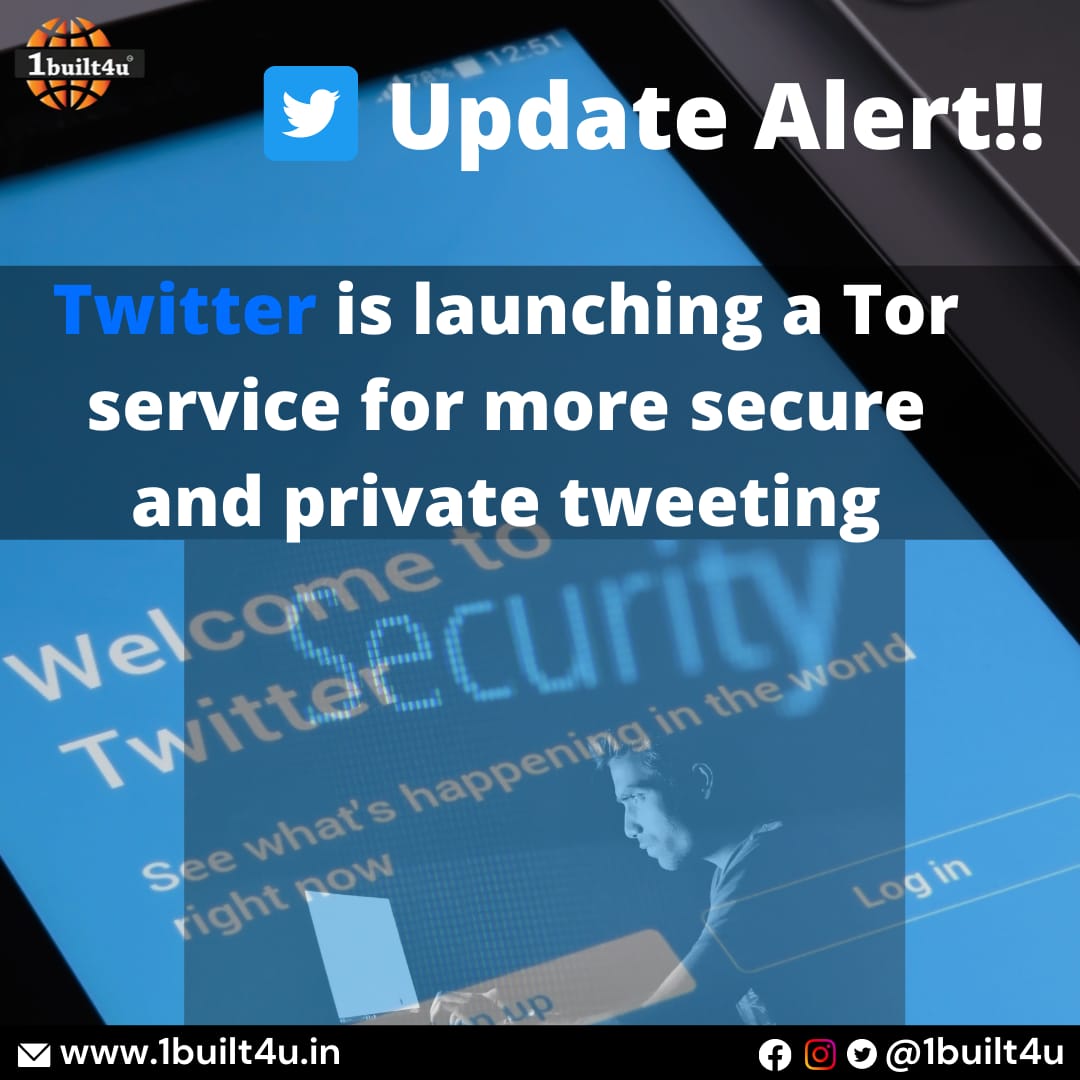 1built4u's tweet photo. Twitter launches a version of its website on the Tor network just after Russia Government banned access to it and other websites.
.
https://t.co/UDxnnIR8im
.
#1built4u #twitter #twitterupdate #latestupdate #twitternetwork https://t.co/w0cw4qQrW3