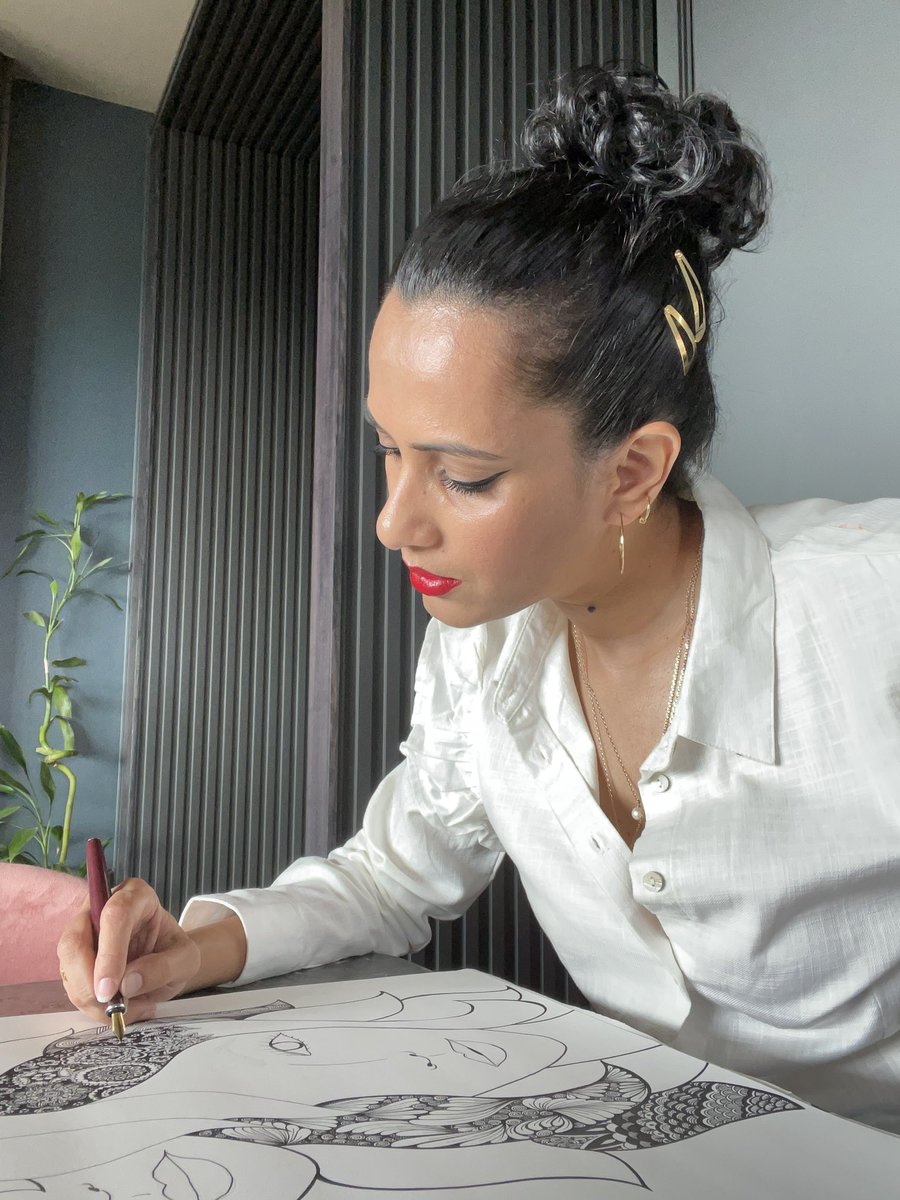 pratichee's tweet photo. A work in progress like all of us. #myart #inkart #nofilter #photooftheday #pratichee #faceseries #love #workinprogress #artistsoninstagram https://t.co/GjAxW15Iz3