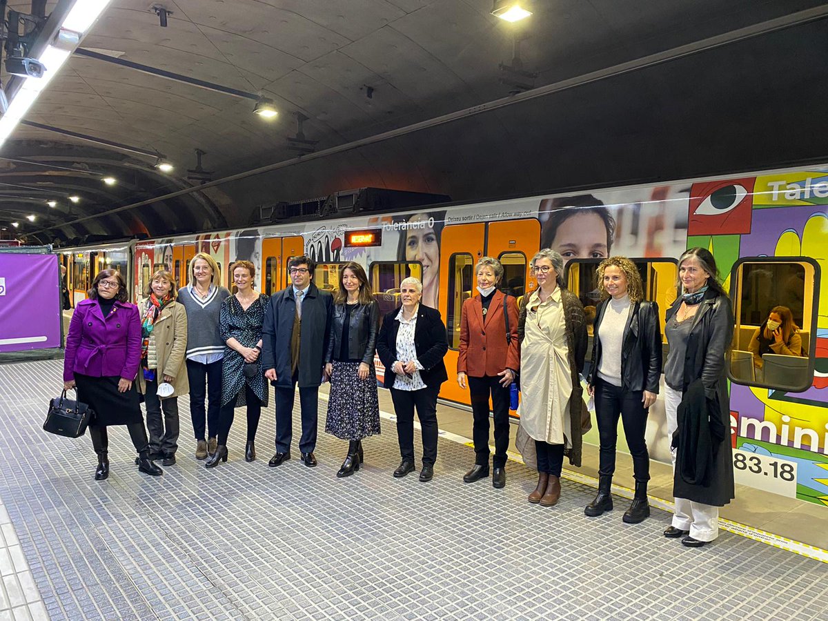 FGCcorporatiu's tweet photo. Avui posem en circulació el #TrenDeLaIgualtat, una iniciativa que impulsem #Ferrocarrils i l'@odeecambra. Circularà per les línies Barcelona-Vallès i Llobregat-Anoia mostrant les principals iniciatives realitzades en l'àmbit de l'equitat

#PujaAlTrenDeLaIgualtat #FGC @xalenski https://t.co/Y21CAq4QLp