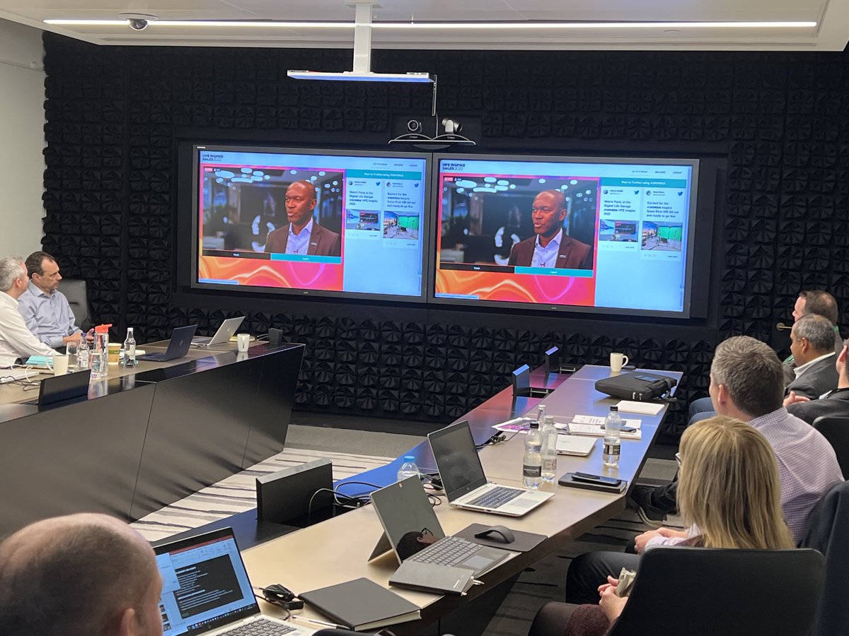 Great feeling to be back in the city with colleagues for #UKIMESA HPE Inspire Sales 2022! Sandile Dube our South African MD is on 🔥 as our host!