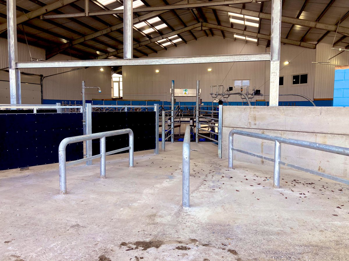 JoshuaKeeble94's tweet photo. Productive first milking on the new DeLaval E300 in Oswestry with Yareal UK.

Great effort by everyone involved for a smooth first milking. 🐮🥛✅

@DeLaval_UK_IRE 
@DeLaval 
@dairyscopeltd 
@marktaylor10874 
@mecontracting2 https://t.co/5qgA6GFrNQ