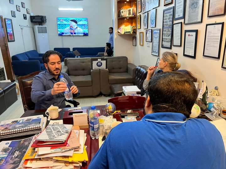 HuzziFactor's tweet photo. ناروے ایمبسی کی فرسٹ سیکریٹری اور ھیڈ آف ڈیولپمنٹ نے ھاوس آف جے ڈی سی کا دورہ کیا اور جنرل سیکریٹری ظفر عباس سے ملاقات کی،

@ZafarJdc @norway https://t.co/LlmKK2rK36