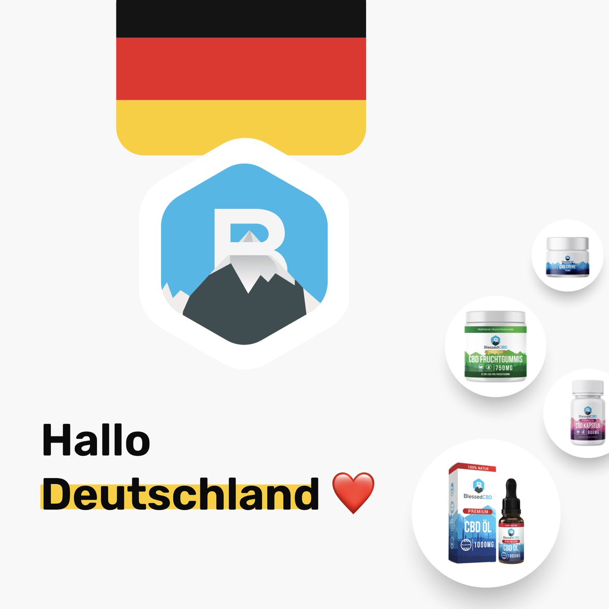 Celebrating a special milestone. Blessed CBD is now available in Germany! 🇩🇪

As promised, this is the first phase of our blueprint to take Blessed CBD to emerging new international markets, and to truly create a globally loved CBD brand ❤️