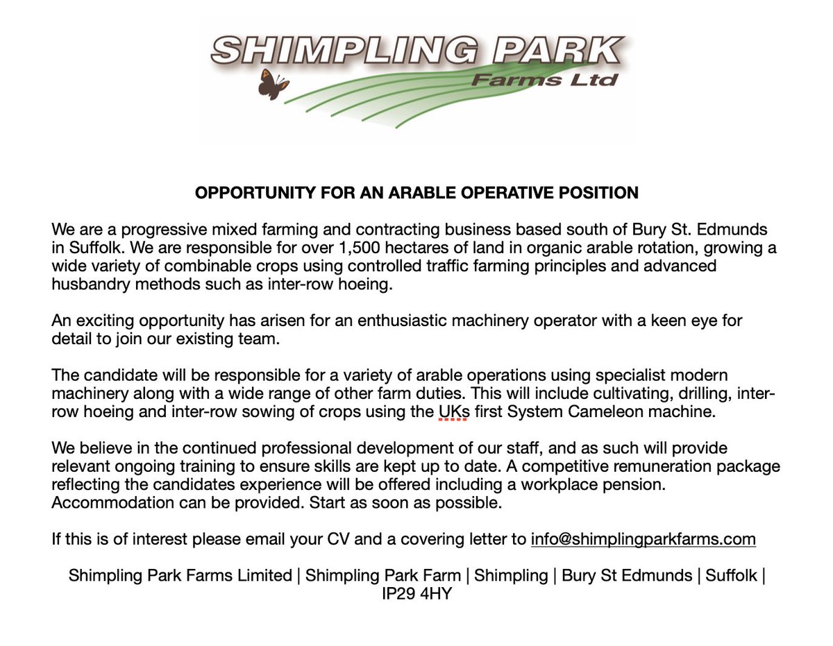 We are hiring again. I would be very grateful for ReTweets and please do alert anyone who might be interested #ThankYou