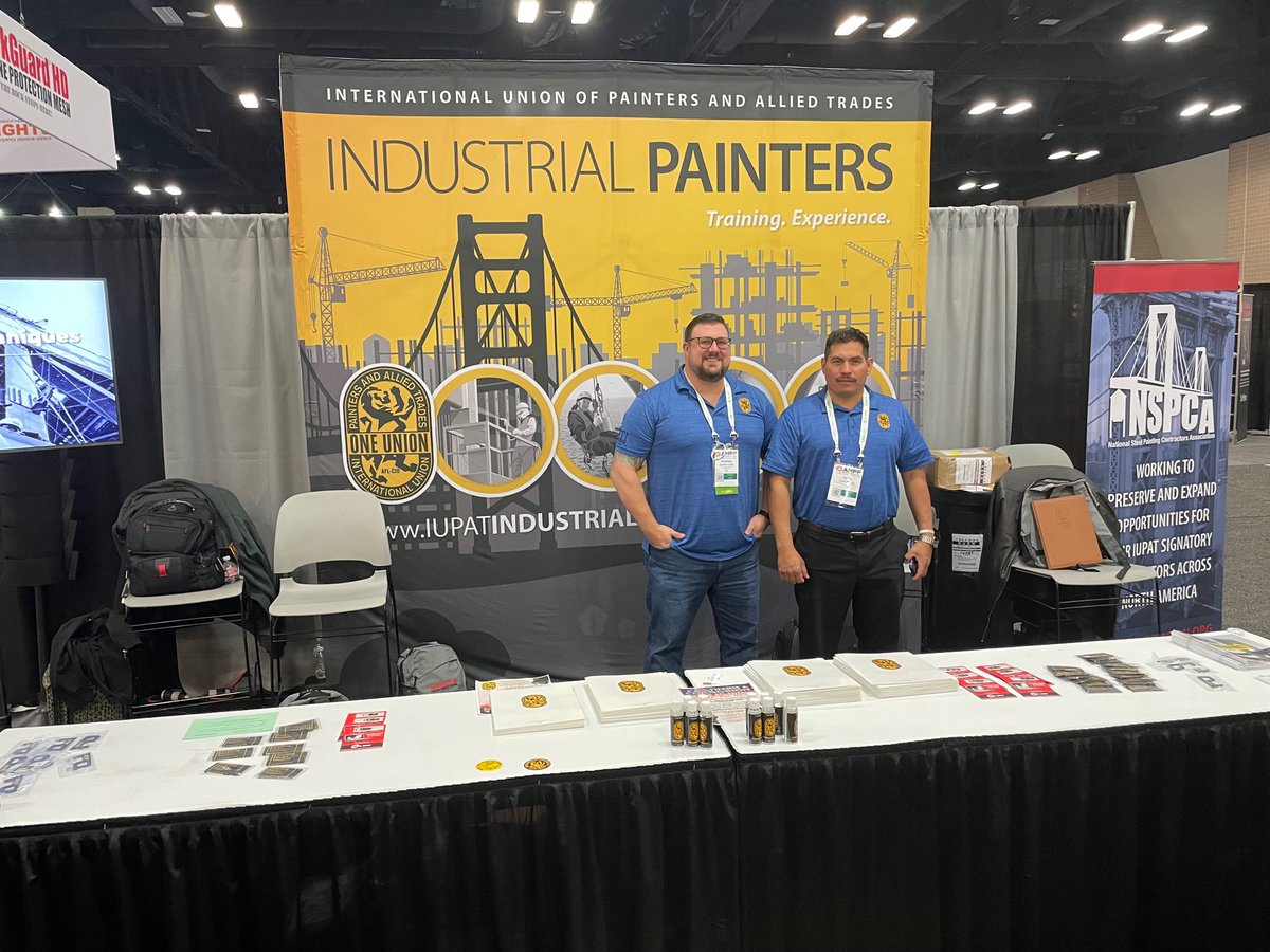 The <a href="/GoIUPAT/">IUPAT</a> team of industrial painters are ready to talk about how our skilled workforce can make a difference for you on a project. Stop by and see us at Booth 1227 and the #IUPAT Lounge by the meeting rooms at AMPP Conference 2022. #ampp2022