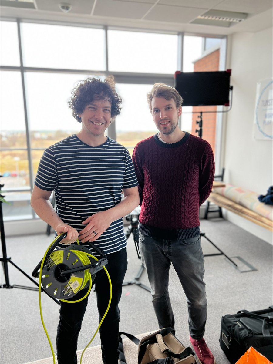 GroupVerve's tweet photo. The lads are here! We're very lucky to work closely with the lovely team at @second_draft, not only do they produce @ThatMintPodcast for us but are the creative masterminds behind our video content &amp; live streaming. We may annoy them daily, but we're sure they love us really... https://t.co/HFm28I2oZw